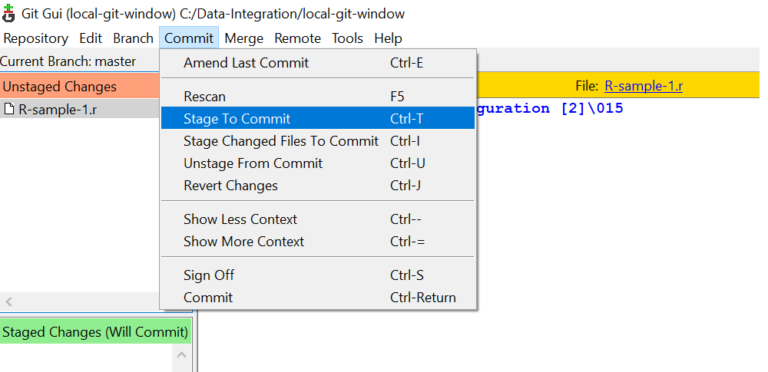 Push the local changes to git using Git GUI – IT Talkers